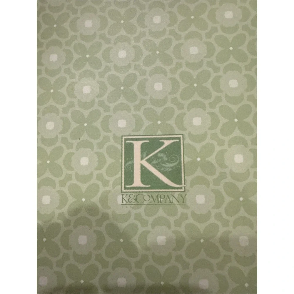 K&Company Floral Patterned Scrapbook 12x12 Green New